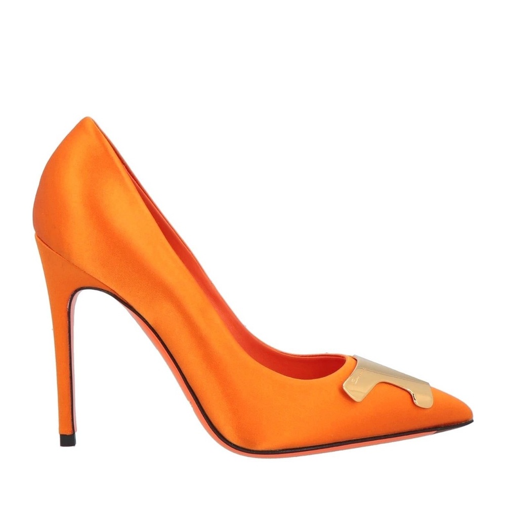 Elegant Orange Stiletto Heels